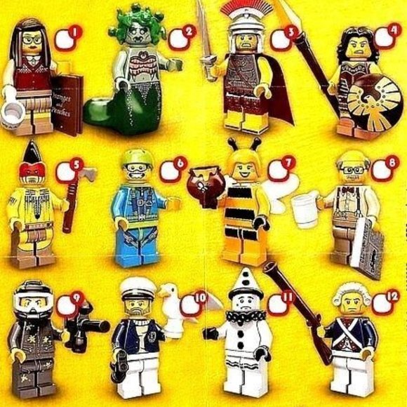 Lego Series 10 Skydiver Mini Figure #6 - Picture 3 of 4